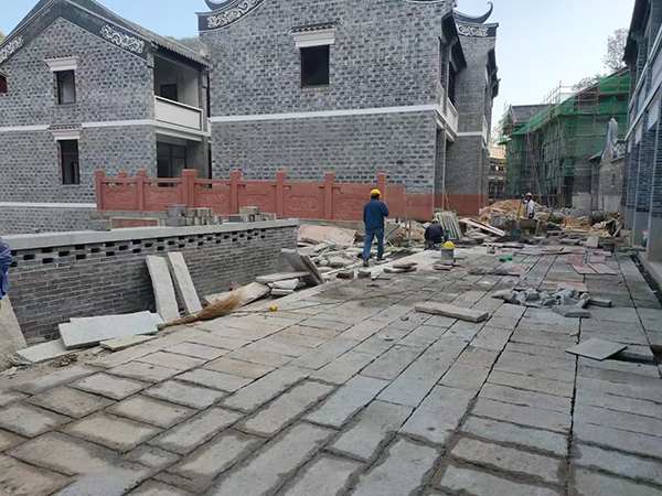 广西黄姚古镇施工现场